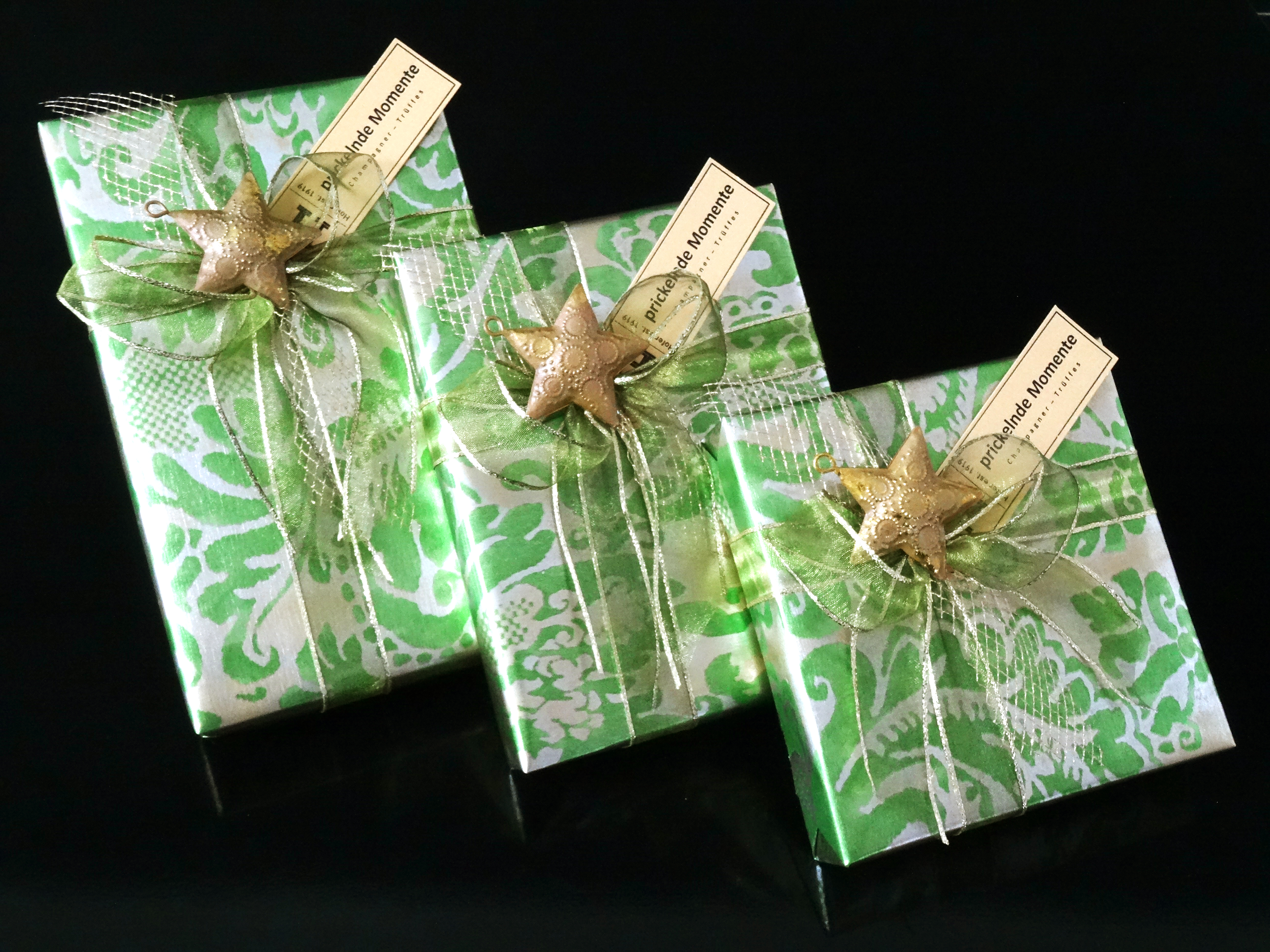 Champagnertrüffes in Geschenkverpackung