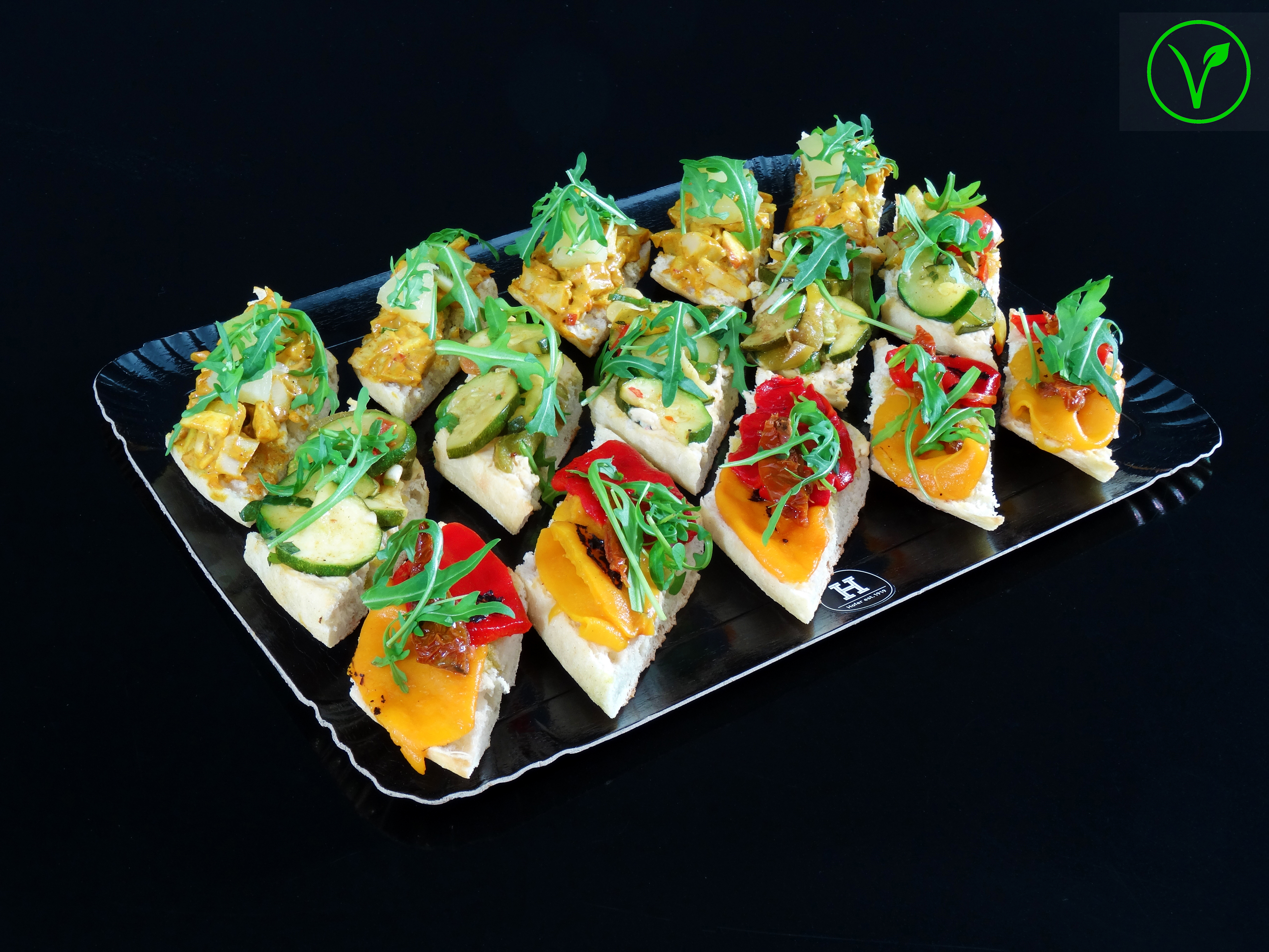 Crostini Vegan Platte à 15 Stück